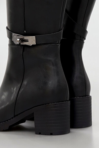 kajal ayakkabı Str745 Buckle Detailed Boots