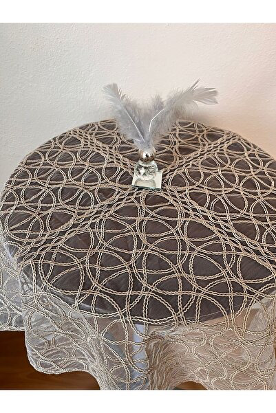 ZESA HOME Fiskos Tablecloth Tulle Laced Dowry Holder