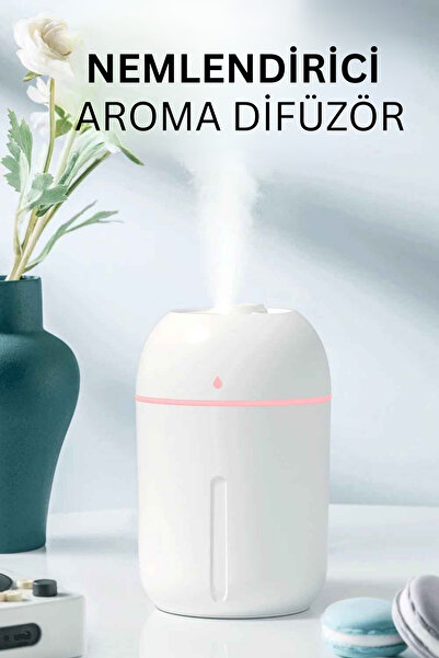 Abbruch 330ml USB Aroma Difüzör & Hava Nemlendirici – LED Işıklı Sessiz Koku Makinesi