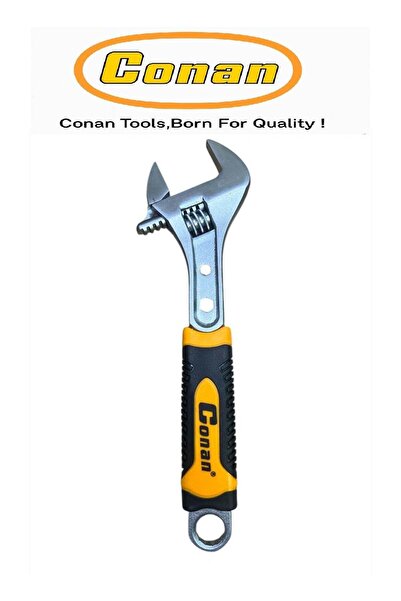 CONAN 12-inch Adjustable Wrench Model 10005751, 4-in-1 Multi-Function, CR-V Steel
