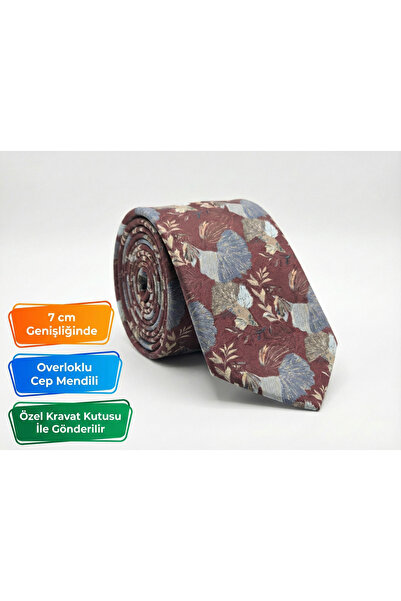 Elegante Cravatte Floral Patterned Printed Ties and Pocket Squares - Special Boxed