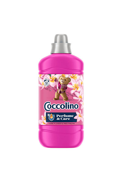 Coccolino Tiare Flower Red Fruits Fabric Softener, 1.275 l, soft and velvety clothes, 51 washes