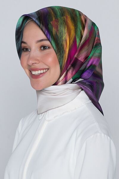 Armine Pure Silk Scarf (Nostalji Sura) (S) 8339D 84