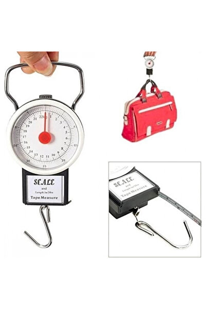 Epilons أداة وزن 22 كجم/50 رطل مع خطاف لصيد السمك مع شريط قياس بطول 1 متر