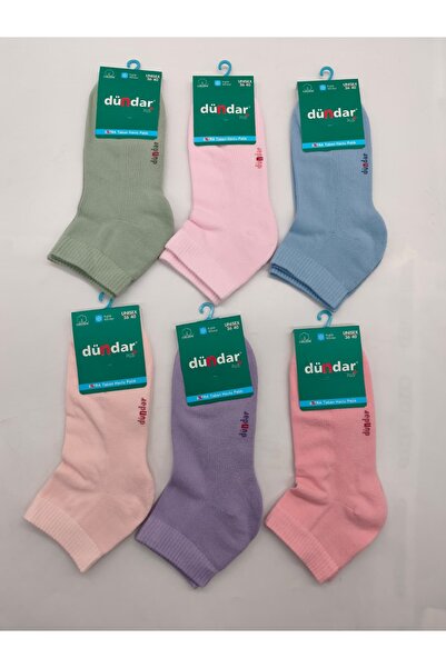 Dündar White Wholesale 6 Pieces Extra Sole Towel Socks