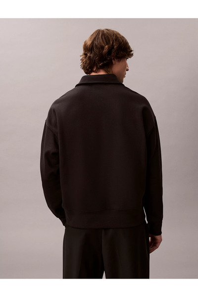 Calvin Klein Men's Cotton Crew Neck Long Sleeve Black Sweatshirt Lv14Le202G-Ub1