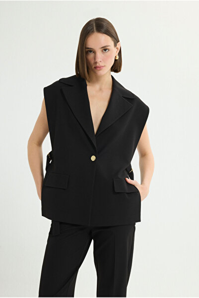 Love My Body Cep Detaylı Yandan Bağlamalı Yelek