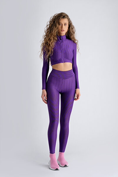 Tessitura Sportswear | 3D Sculpt Crop Top | High-Stretch Nylon | Women | XS-L
