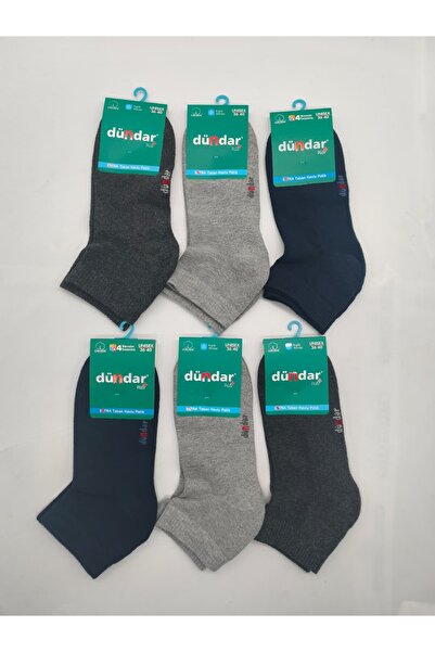 Dündar White Wholesale 6 Pieces Extra Sole Towel Socks