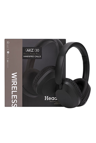 AKZ 30 de căști wireless over-ear, sunet HD, bas puternic, apeluri handsfree,...
