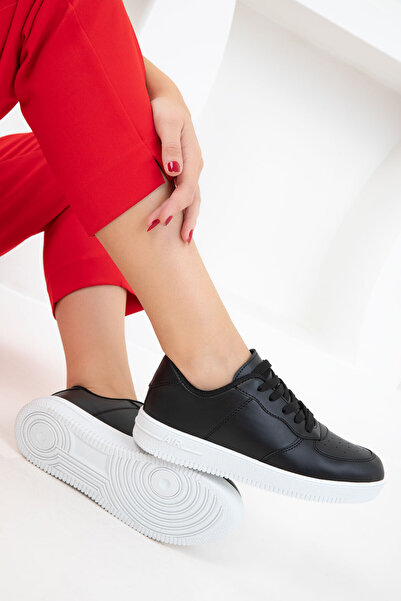 ALDİ Black Matte-White Unisex Sneaker 14361