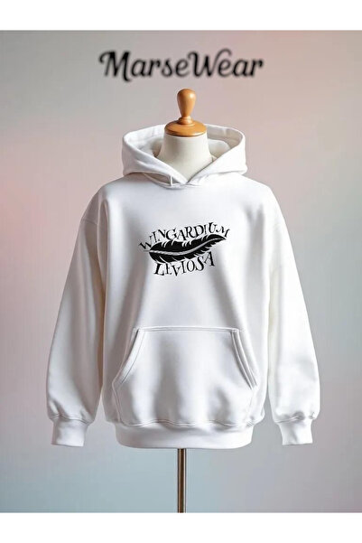 Vordevia Wingardium Leviosa Printed Cotton 3 Thread O Oversized Sweatshirt