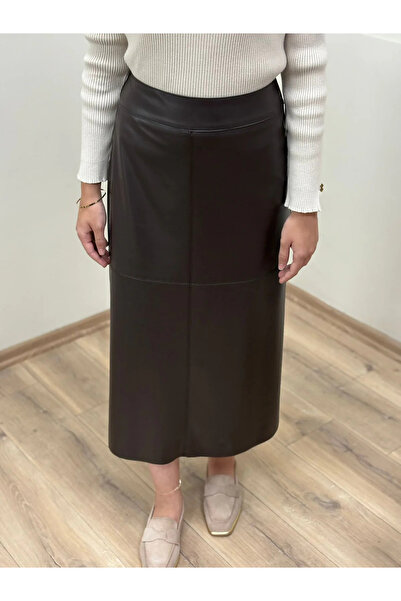 BEİAZ Sentez Parçalı Deri Çan Etek