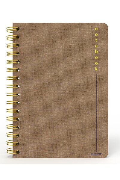 Meli Melek Melimelek Striped Notebook Beige (Cloth Cover) - Ceyda Düvenci