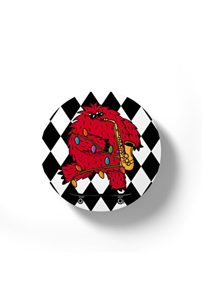 Why Not Ink Set of 4 Coasters "Monsters — Play It Loud[er] Christmas Edition-Cup Holder