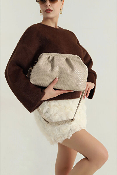 STİL SİDELYA Glow Knitted Detailed Hand, Shoulder and Crossbody Bag