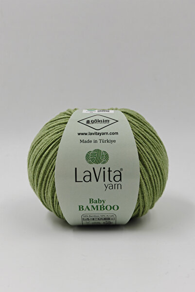 LaVita Yarn خيط حياكة يدوي من الخيزران للأطفال 50% خيزران 50% أكريليك 50 جرام...