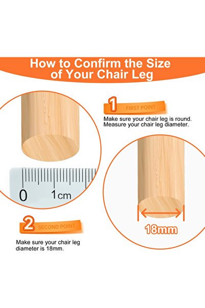 VABNEER Pack of 50 Felt Furniture and Floor Protectors with Screw, 18 mm Diameter