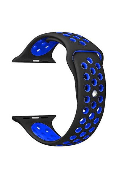 PlanetPhone Curea din silicon compatibilă cu Apple Watch 42/44 mm - Albastră ...