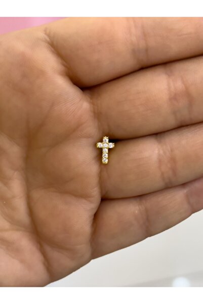 Hicrans Takı ZİRKON TAŞLI HAC FİGÜRLÜ TİTANYUM ÇELİK HELİX TRAGUS KÜPE