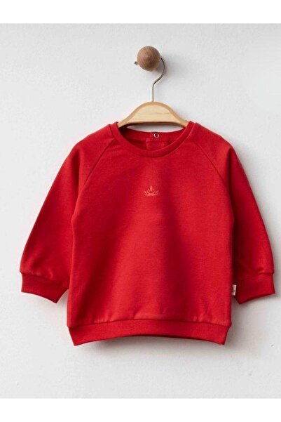 Zekids Baby Organic Red Sweatshirt