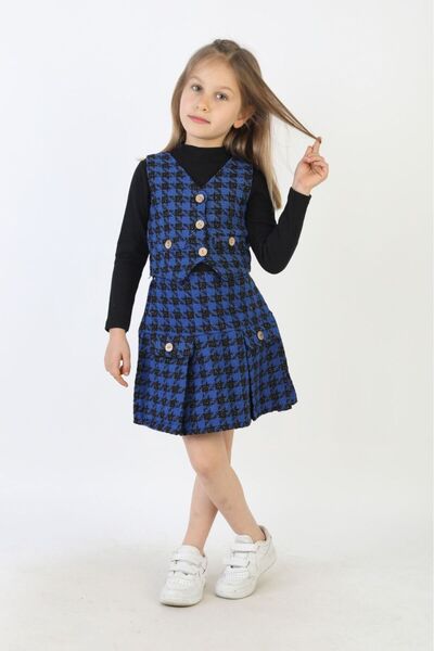 Erzani Kids Şanel Vest Set 3-Piece Set