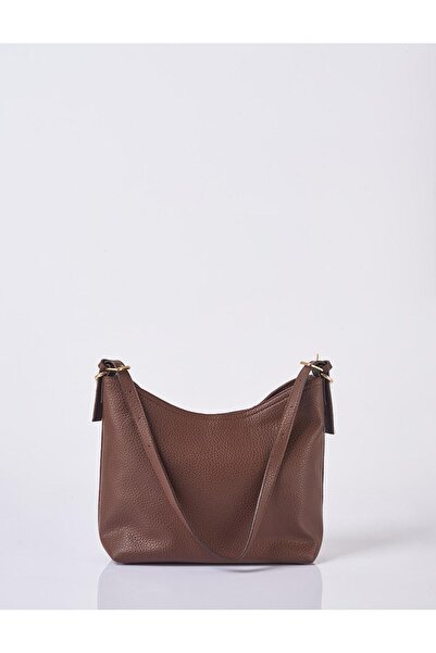 Kayra Chain Detailed Shopper Bag Bitter Brown