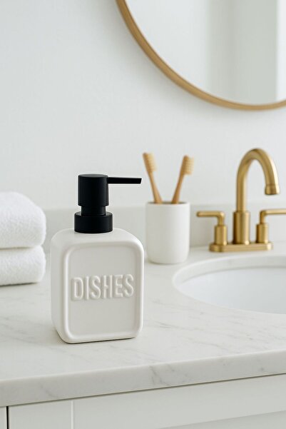 NEWNOW Purematte White “Dishes” Pump Detergent Bottle – Matte Modern Kitchen ...