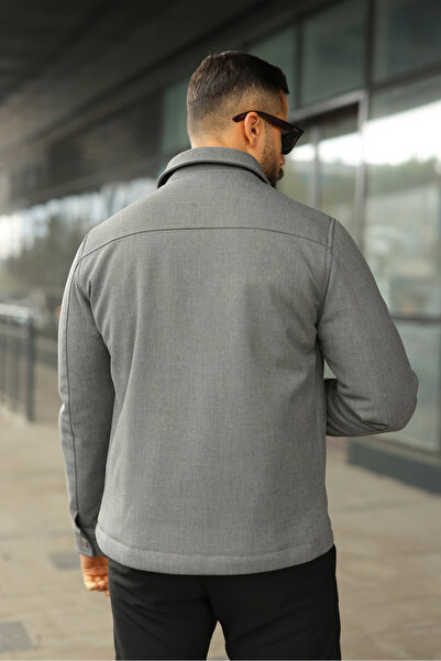 BASEL.CO Slim Fit Basic Double Zipper Lightweight Puffer Jacket