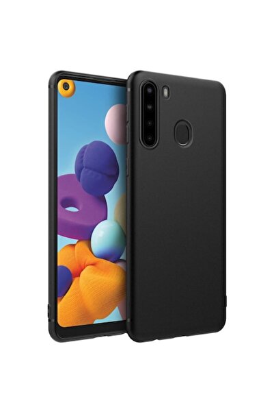 PlanetPhone Husă ultra subțire din silicon pentru Samsung Galaxy A21, neagră,...