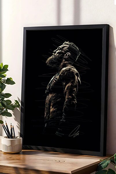 Saturn Conor McGregor Portre Çerçeveli Tablo MMA - Estetik Poster