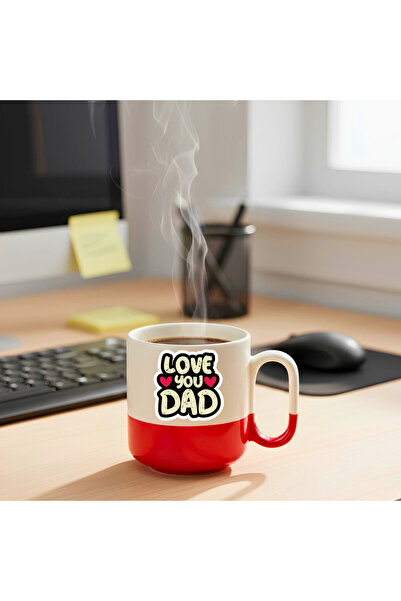 Finka Dekor أحبك يا أبي مطبوع - كوب سيراميك هدية