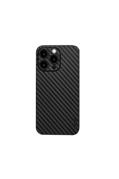 PlanetPhone Husa pentru iPhone 13 Pro, din Kevlar, neagra, fibră de aramidă, aspect carbon, ultra protectie