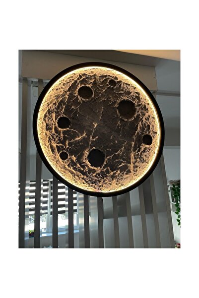 OEM 3D Decorative Moon-shaped Lamp, Warm LED Light, Unique Gift, 30 cm