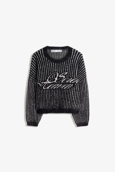 Bershka Suni Kürk Desenli Kazak