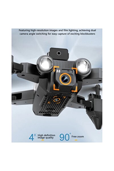 UNİBOX Remote Control Drone, 4K HD Camera, 360 Degrees, Altitude Hold, Obstacle Avoidance,