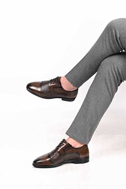 Bestello Lace-Up Rubber Sole Genuine Leather Comfort Shoes 333-1490 Men's Shoes