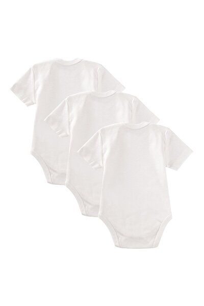 Cigit Triple Bodysuit 0-3 Years Old White