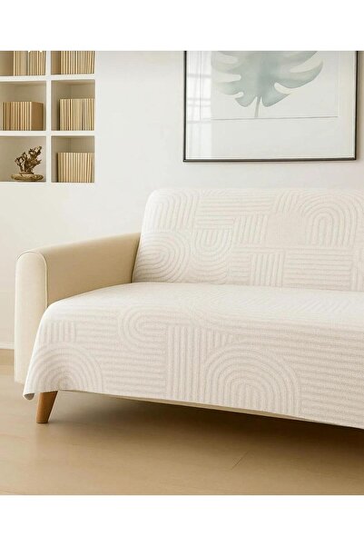 seltenet Kaymaz Taban Süngerli WELSOFT 3 kişlik Koltuk ortusu - Çekyat Örtüsü 100x210 GRİ rengi