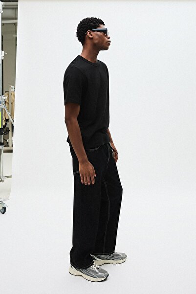 Bershka Kısa kollu dokulu tişört