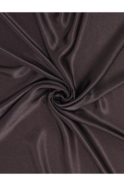 Kayra Silvery Plain Scarf Bitter Brown