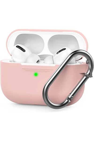 PlanetPhone Husă de silicon pentru Apple AirPods Pro - roz pal, 2 bucăți cu c...