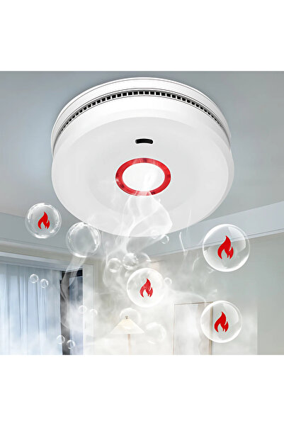 RONIC X Wireless Smoke Detector, Android/iOS Compatible, Tuya and SmartLife Applications, covers 40m2, kit included