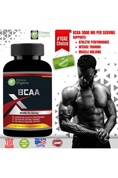 Fitness Organix 3000 ملغ من الأحماض الأمينية المتفرعة السلسلة (BCAA)