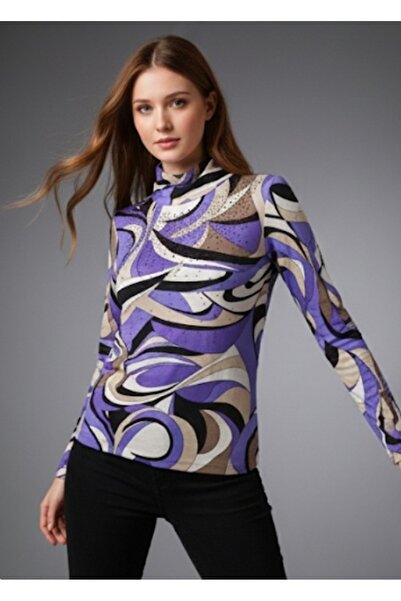 trendbysena Μπλούζα με μοτίβο μισό ζιβάγκο