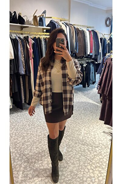 MU&ME BOUTİQUE Shirt with Plaid Pattern