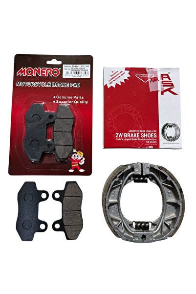 MOTORKİT MK ASK FREN BALATA TAKIMI ÖN DİSK BALATA + ARKA KAMPANA KUBA ÇİTA - CUB - CG - SCOOTER 50 cc 80 cc