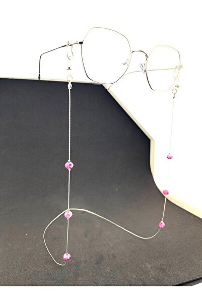 Optic Master Italian Chain Round Beaded Glasses Cord / Chain Pink