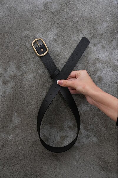 MODAM HİFA Oval Buckle Women's Belt Dress Belt Waist Belt Shirt Belt Trouser Belt