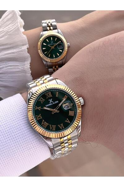 Daniel Klein Vip Series Steel Cord Bracelet Gift 2 Years Warranty 3 Atm Couple Watch Cf.10030C3